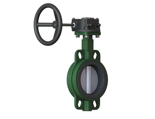 Concentric Wafer Vulcanized Butterfly Valve