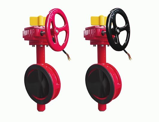 FM UL Electrical Signal Wafer Butterfly Valve