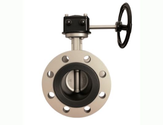 Double flange Mid line Stainless Steel Butterfly Valve