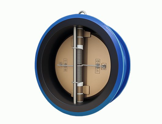Double Plate Check Valve with Fully Wrapped Adhesive for Clamping
